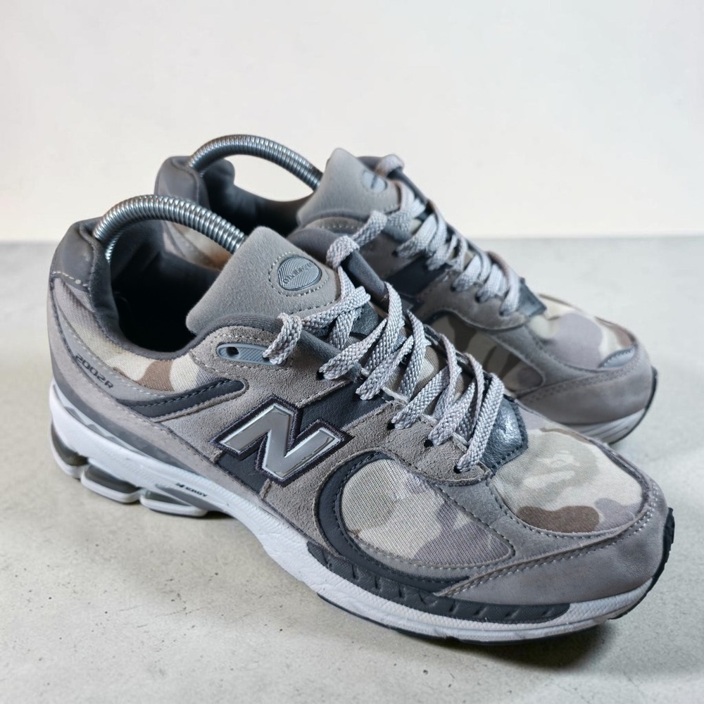 BAPE x New Balance 2002R Camo US Mens US Size 8 Grey Shoes Sneakers M2002RBG